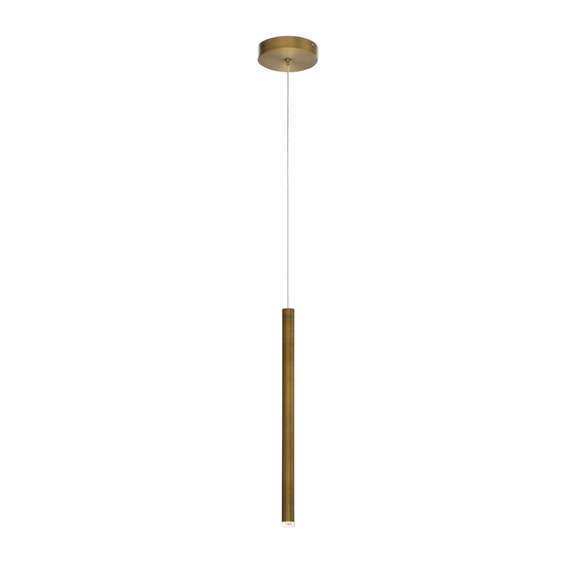 Navada 16" LED Pendant, Brushed Brass Finish - Bees Lighting