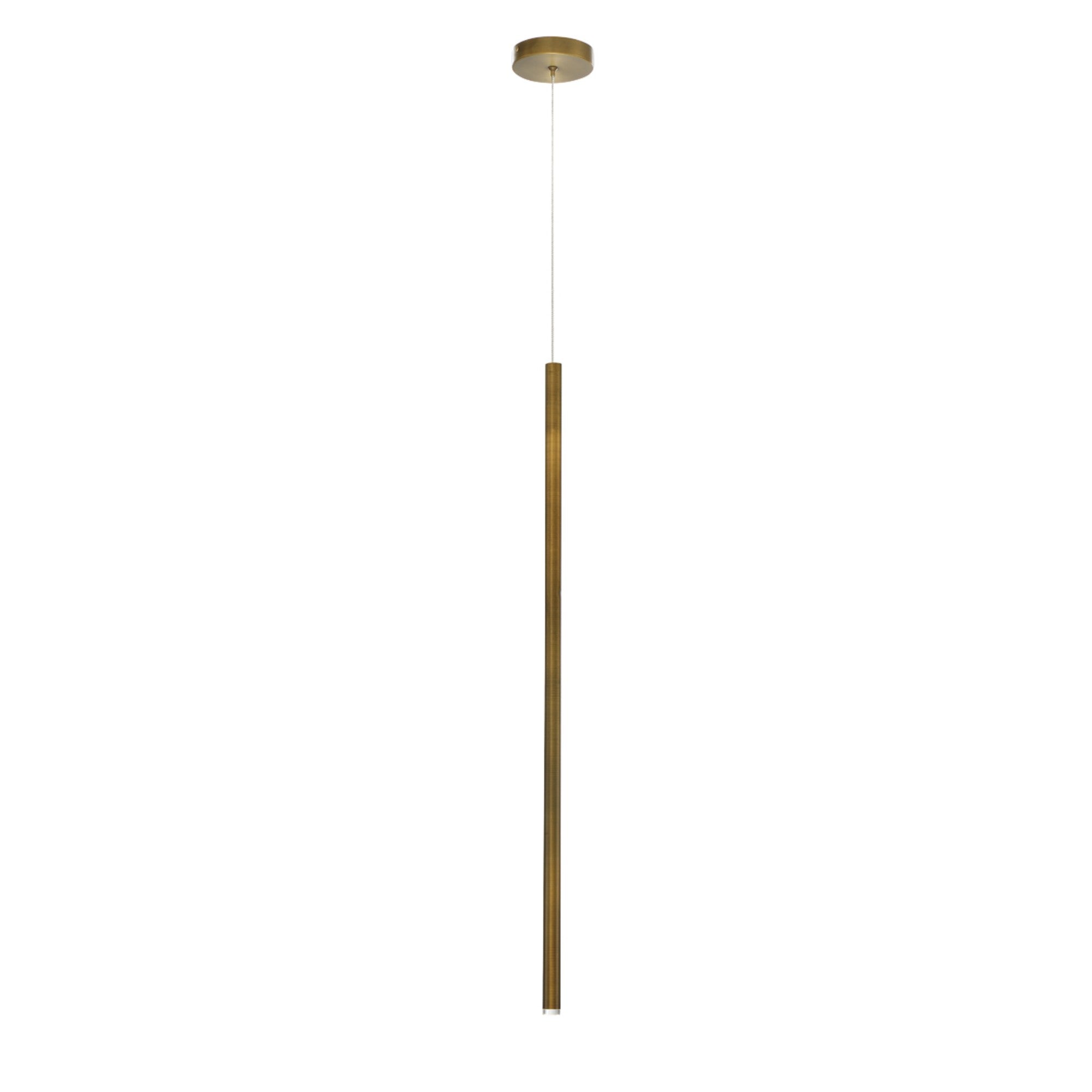 Navada 36" LED Pendant, Brushed Brass Finish - Bees Lighting