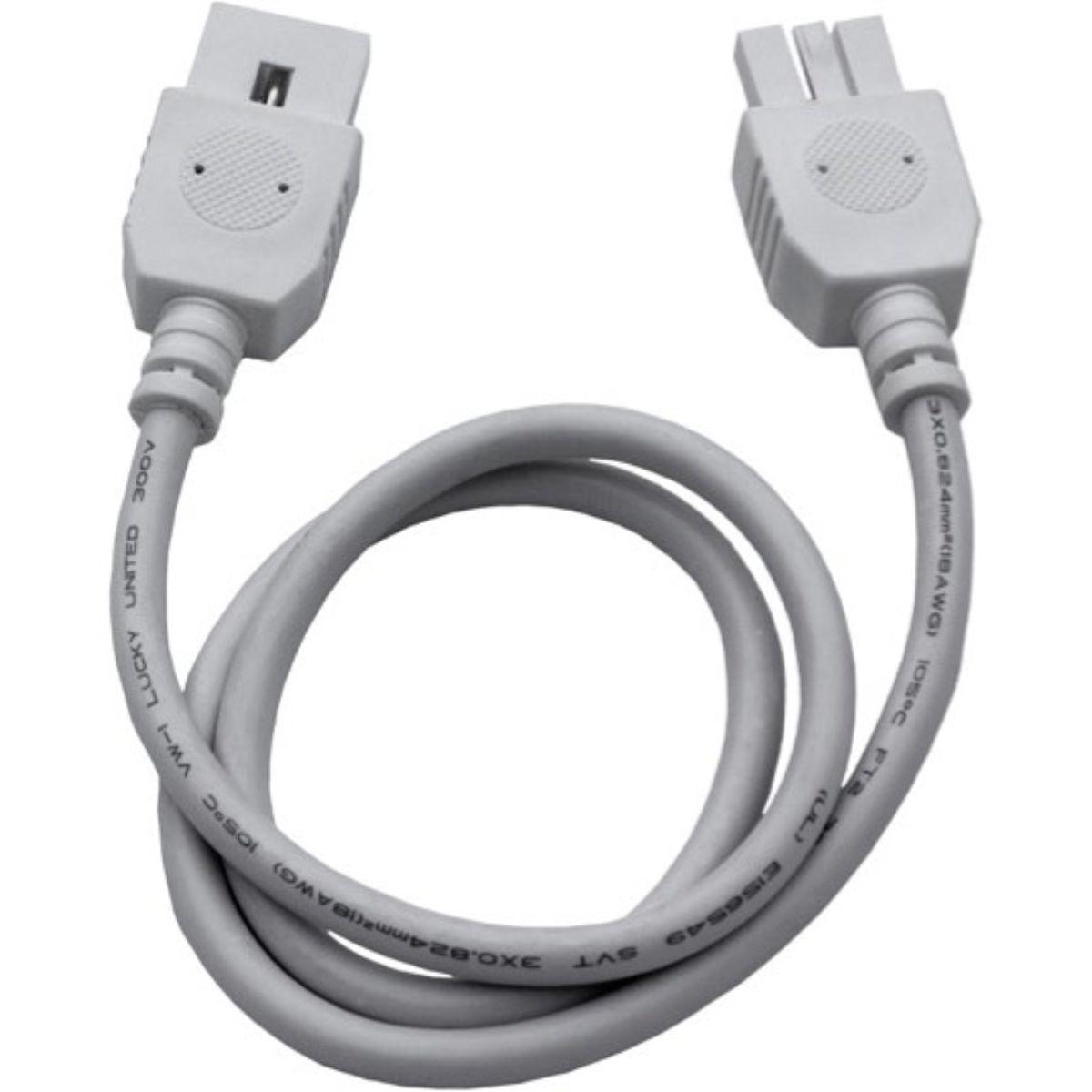 CounterMax 24in. Connecting Cord, White - Bees Lighting