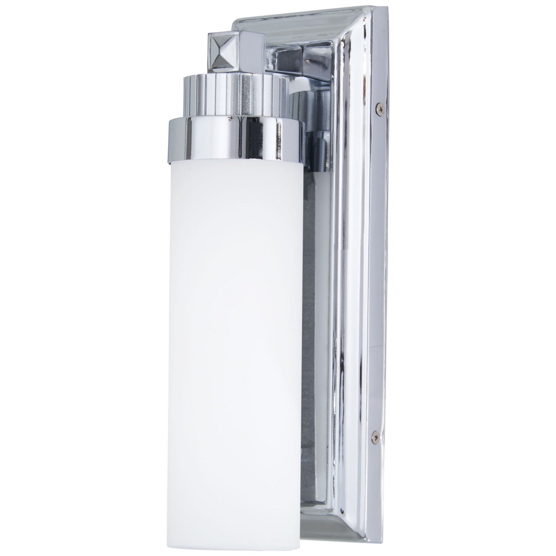 17" LED Wall Sconce Cylinder, Chrome Finish - Bees Lighting