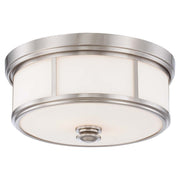 Harbour Point 16" 3-Light Flush Mount, Brushed Nickel Finish - Bees Lighting