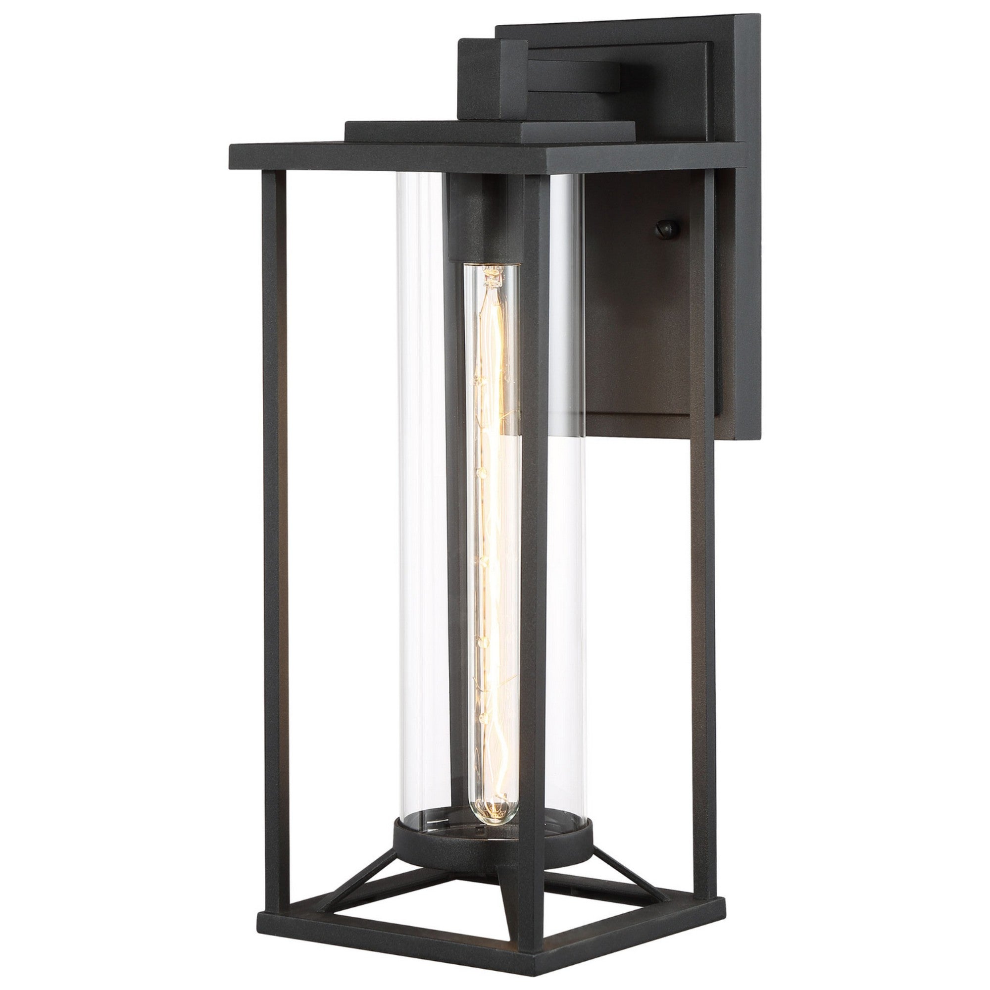 Trescott 17" Outdoor Wall Sconce, Coal Finish - Bees Lighting
