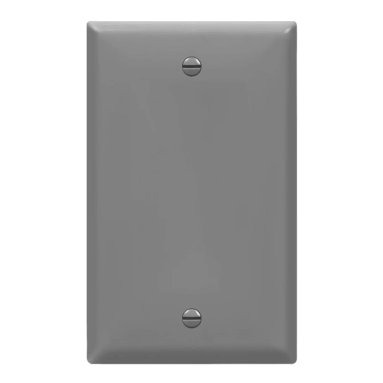1-Gang Blank Wall Plate, Gray - Bees Lighting