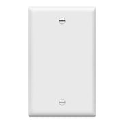 1-Gang Blank Wall Plate, White - Bees Lighting