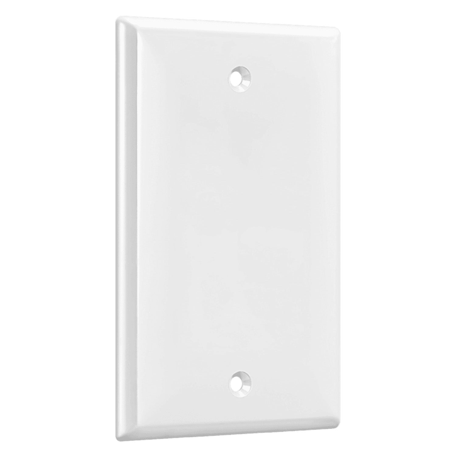 1-Gang Blank Wall Plate, White - Bees Lighting