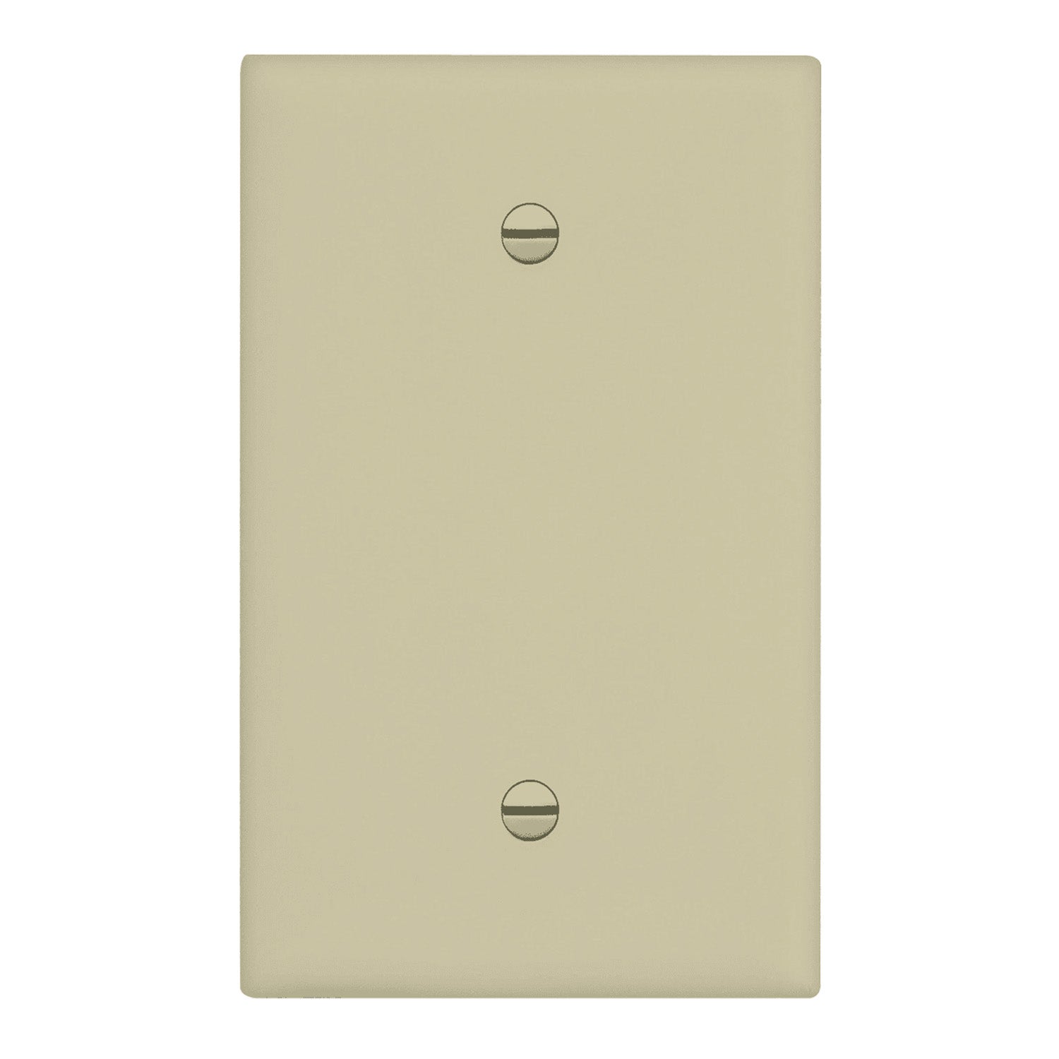 1-Gang Oversized Blank Wall Plate, Ivory - Bees Lighting