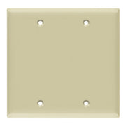 2-Gang Blank Wall Plate, Ivory - Bees Lighting