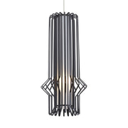 Syrma Freejack LED Pendant, Black / Satin Nickel Finish - Bees Lighting