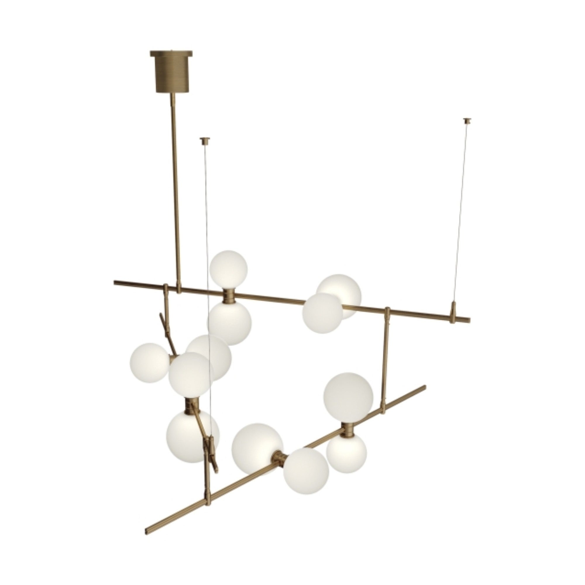 ModernRail Chandelier - Bees Lighting