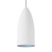 Signal Monorail LED Pendant, White Blue / Satin Nickel Finish - Bees Lighting