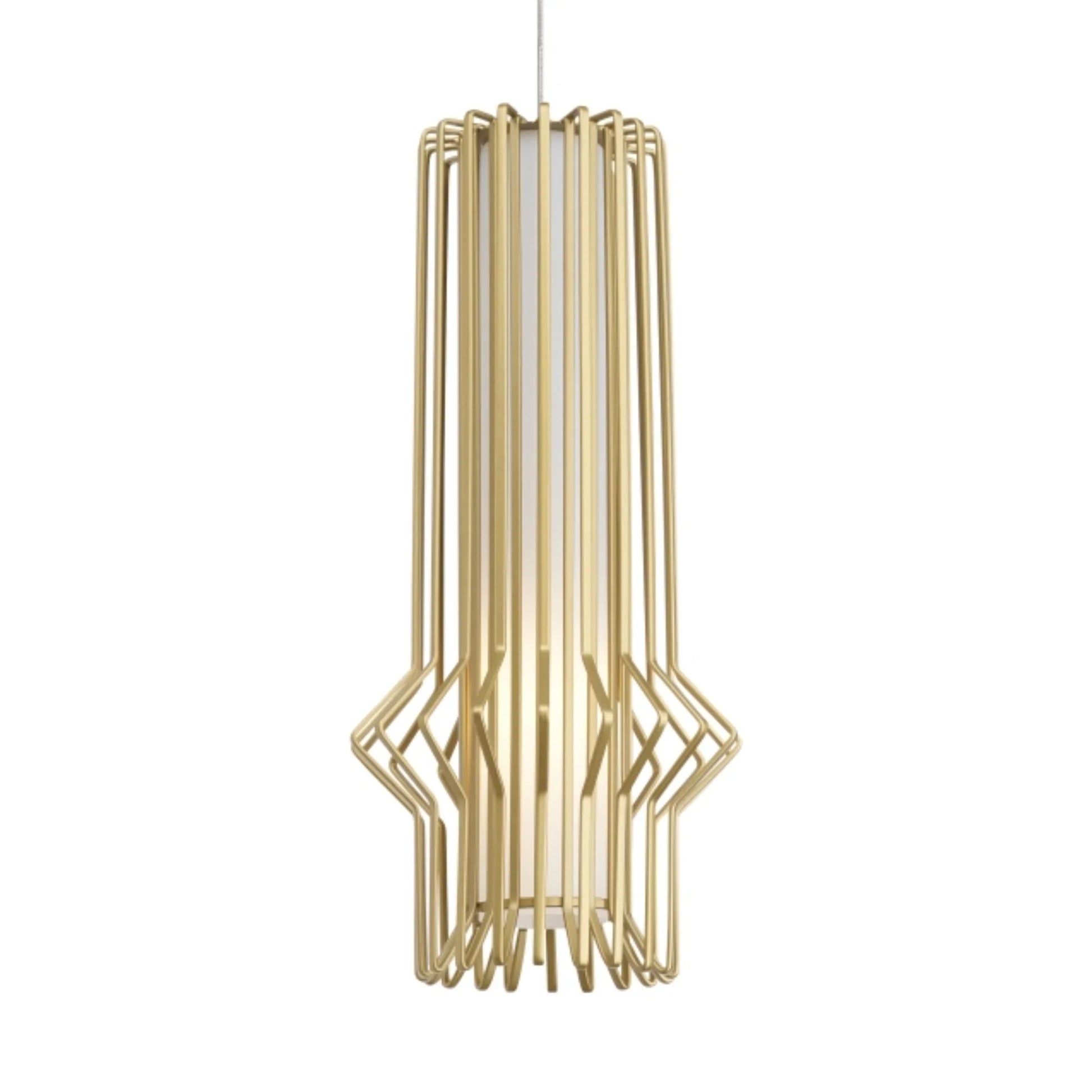 Syrma Monorail LED Pendant, Gold / Satin Nickel Finish - Bees Lighting