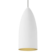 Signal Monopoint LED Pendant, White Gold / Satin Nickel Finish - Bees Lighting
