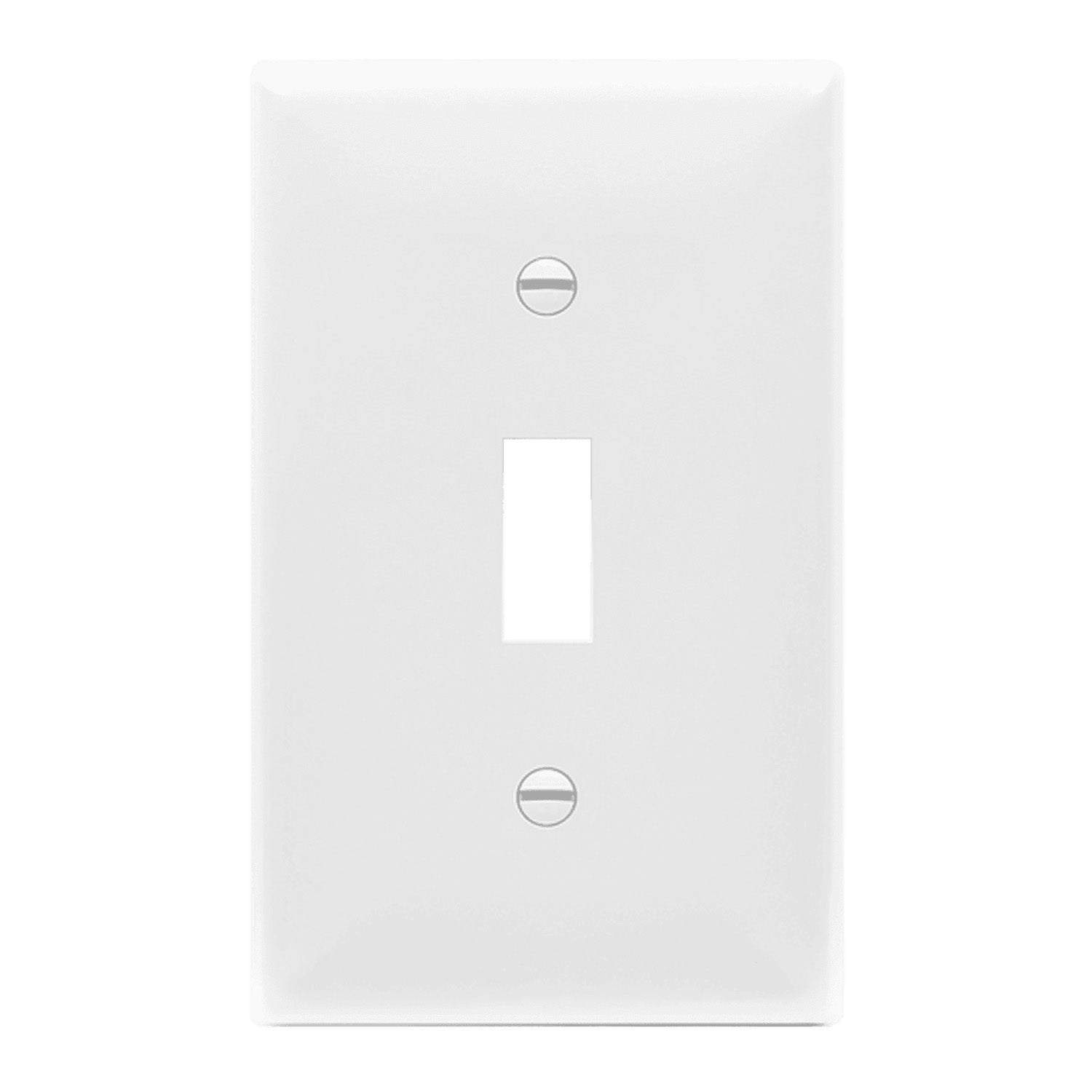 1-Gang Toggle Wall Plate, White - Bees Lighting