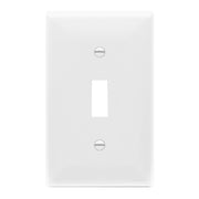 1-Gang Toggle Wall Plate, White - Bees Lighting