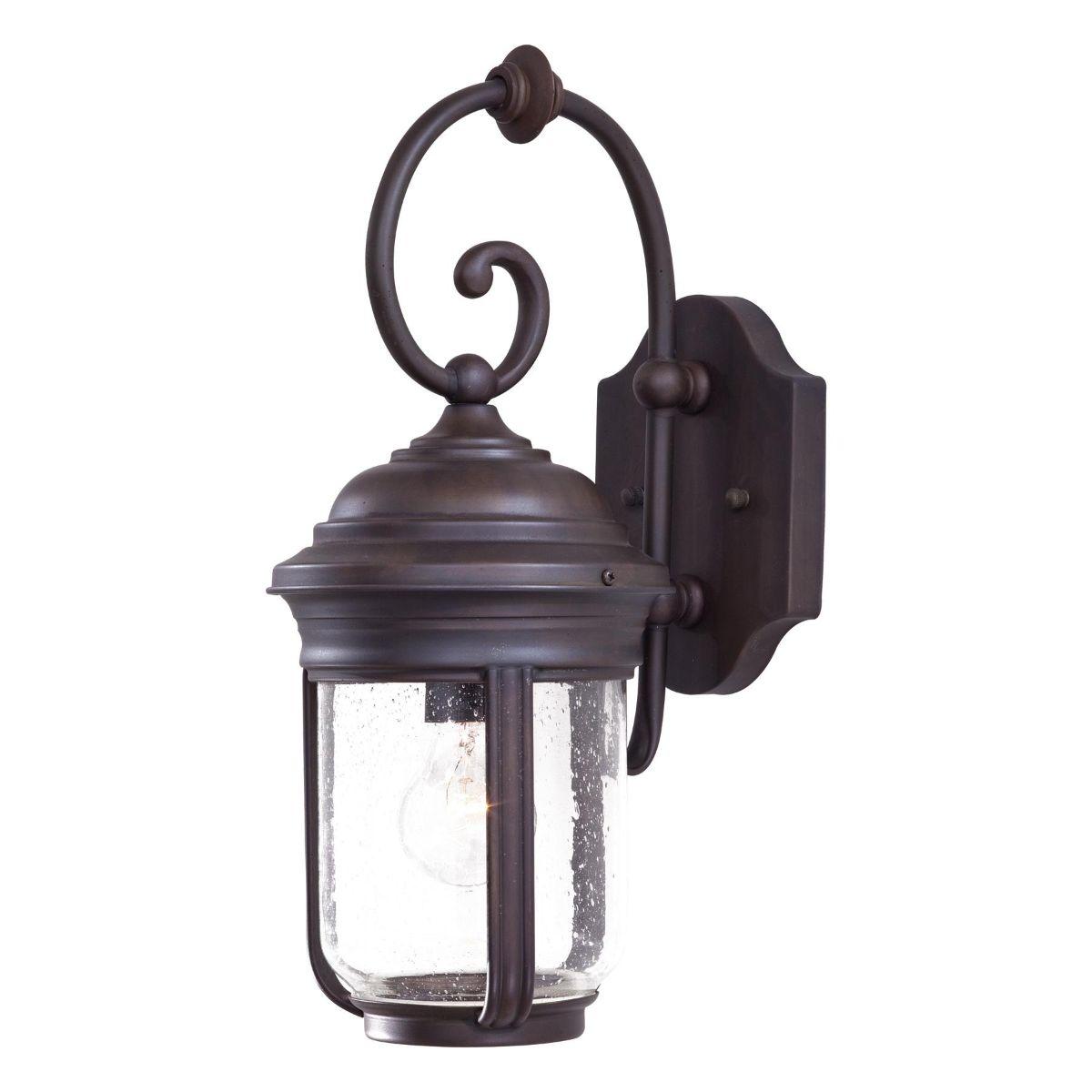 Amherst 17 in. Outdoor Wall Lantern Bronze Finish - Bees Lighting