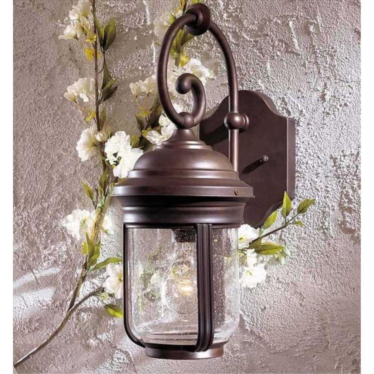 Amherst 17 in. Outdoor Wall Lantern Bronze Finish - Bees Lighting