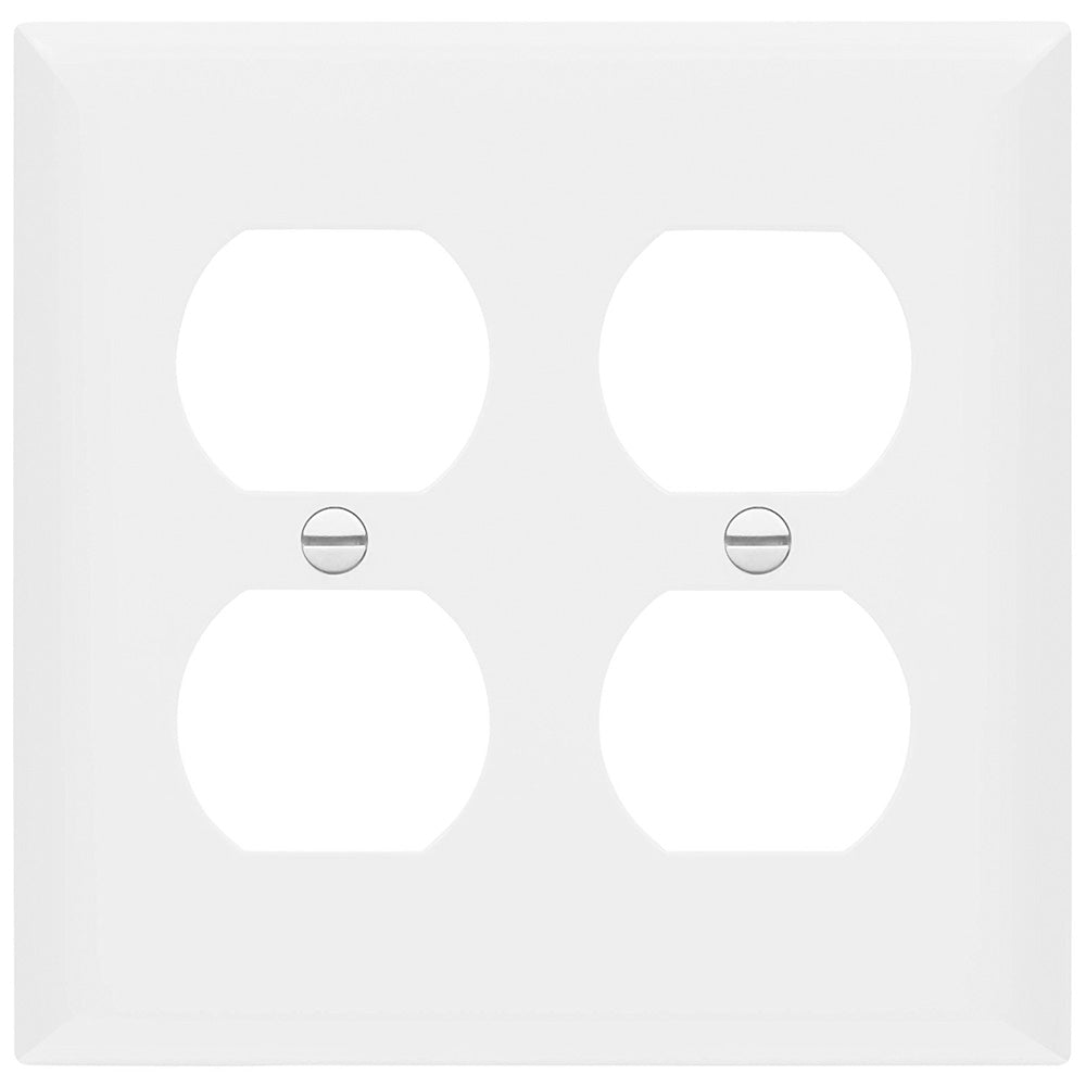 2-Gang Duplex Outlet Cover Plate