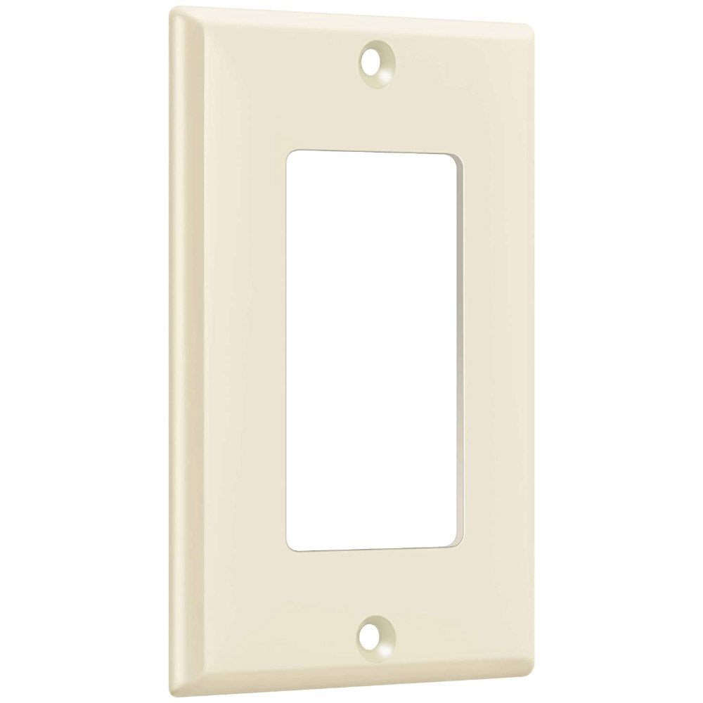 1-Gang Decorator Rocker Wall Plate, Light Almond - Bees Lighting