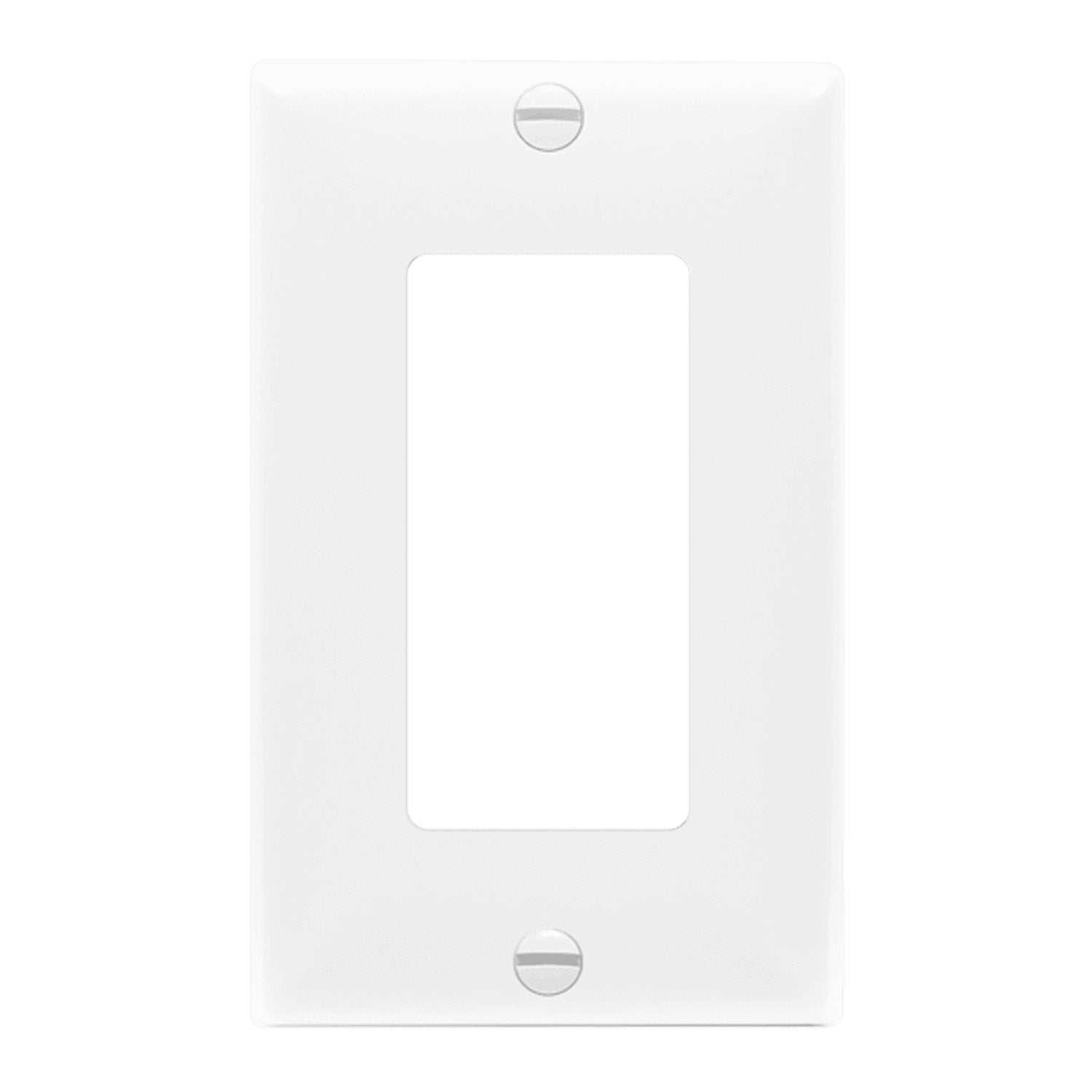 1-Gang Decorator Rocker Wall Plate, White - Bees Lighting