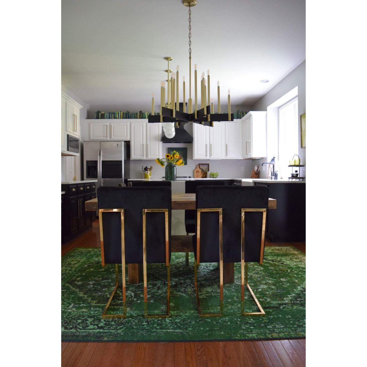 Abrams 18 Lights Chandelier Brass finish - Bees Lighting
