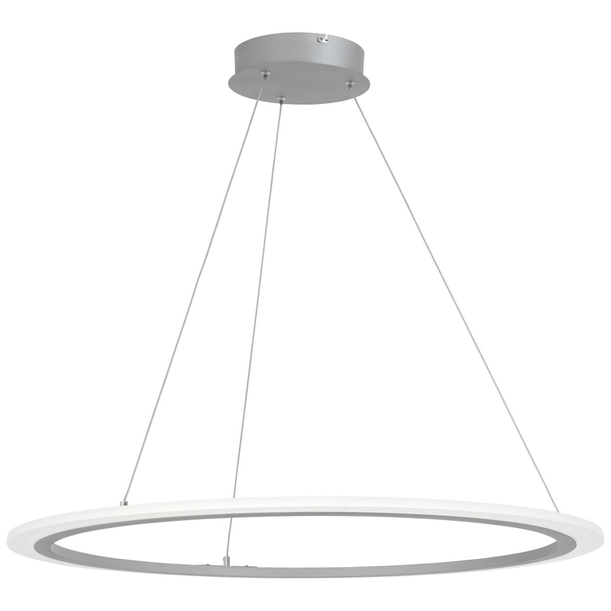 Discovery 31" LED Pendant, Silver Finish - Bees Lighting