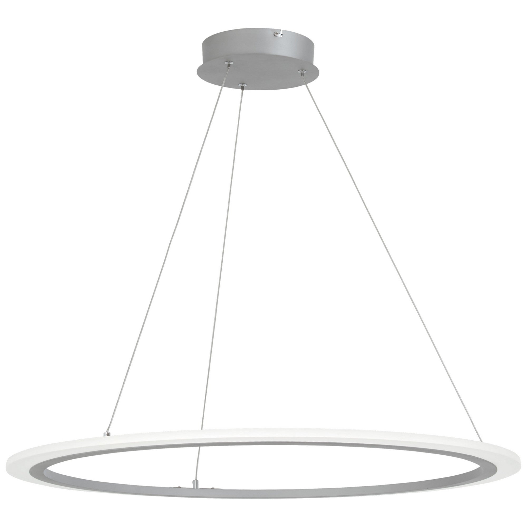 Discovery 31" LED Pendant, Silver Finish - Bees Lighting