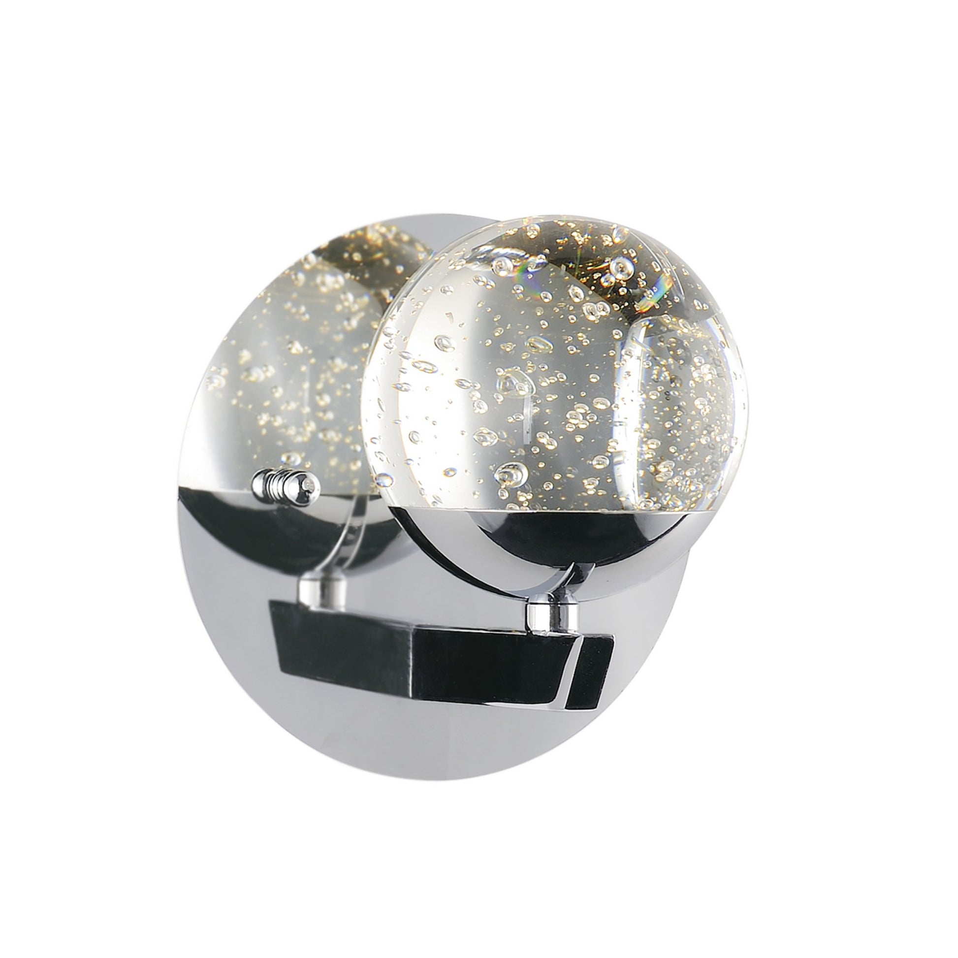Orb II 6" LED Wall Sconce, Polished Chrome Finish - Bees Lighting