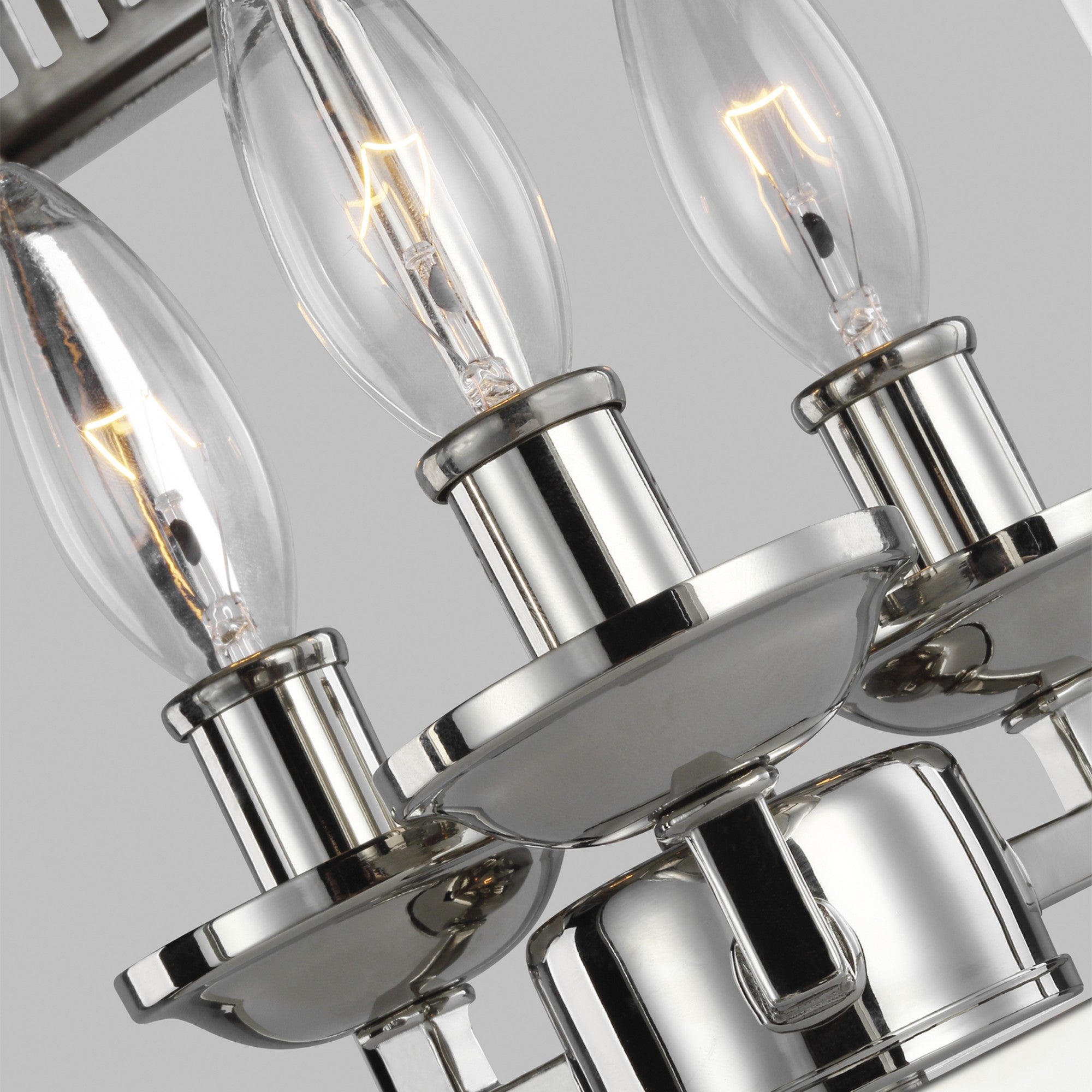 Woodruff 13" 3-Light Flush Mount, Polished Nickel Finish - Bees Lighting