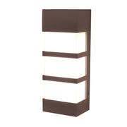 State 12" LED Outdoor Wall Sconce, Textured Bronze Finish - Bees Lighting