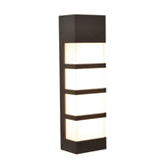 State 17" LED Outdoor Wall Sconce, Textured Bronze Finish - Bees Lighting