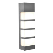 State 17" LED Outdoor Wall Sconce, Textured Grey Finish - Bees Lighting