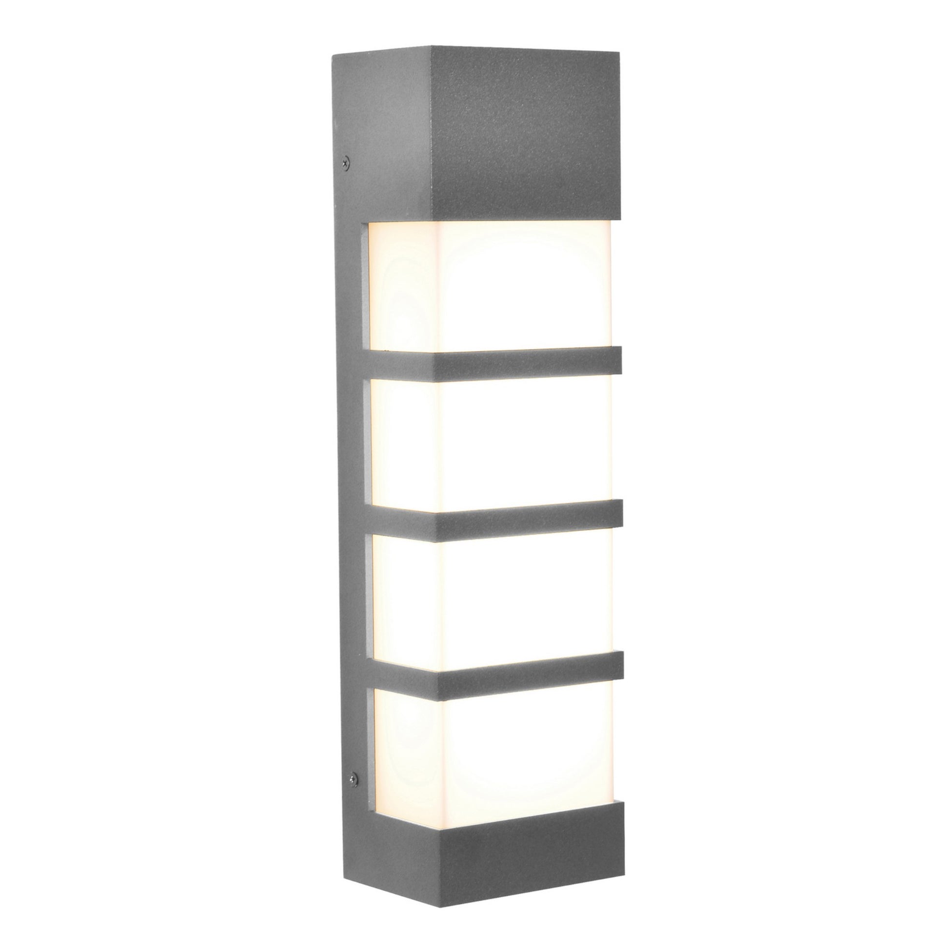 State 17" LED Outdoor Wall Sconce, Textured Grey Finish - Bees Lighting