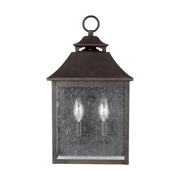 Galena 17" 2-Light Pocket Wall Lantern, Sable Finish - Bees Lighting