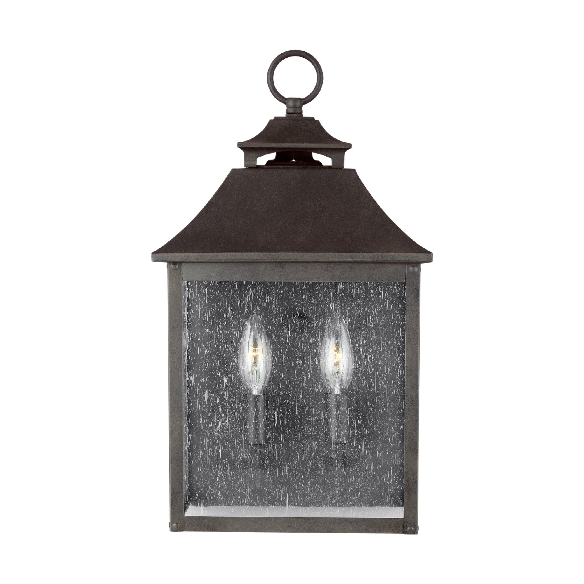Galena 17" 2-Light Pocket Wall Lantern, Sable Finish - Bees Lighting