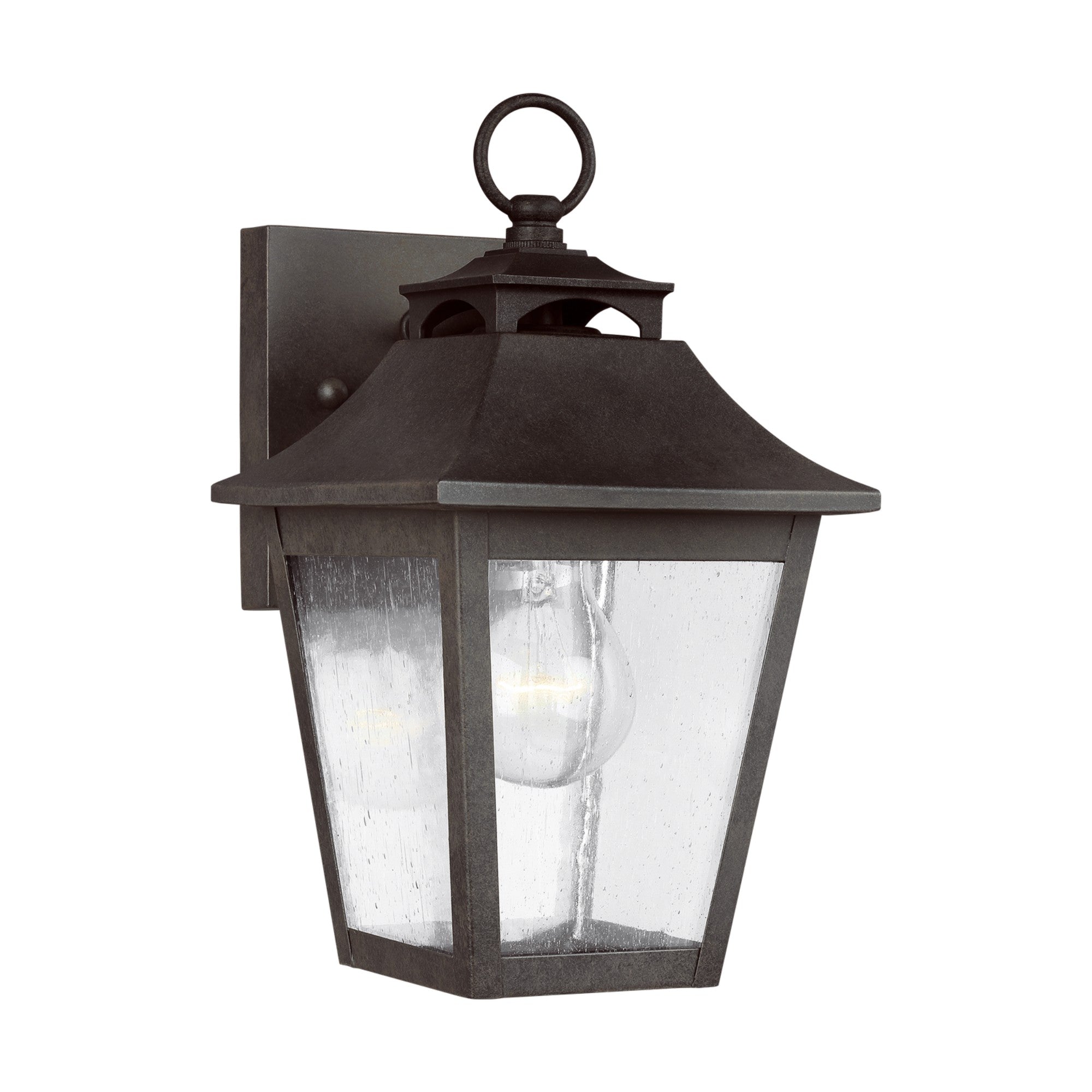 Galena 11" Extra Small Wall Lantern, Sable Finish - Bees Lighting