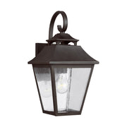 Galena 16" Small Wall Lantern, Sable Finish - Bees Lighting