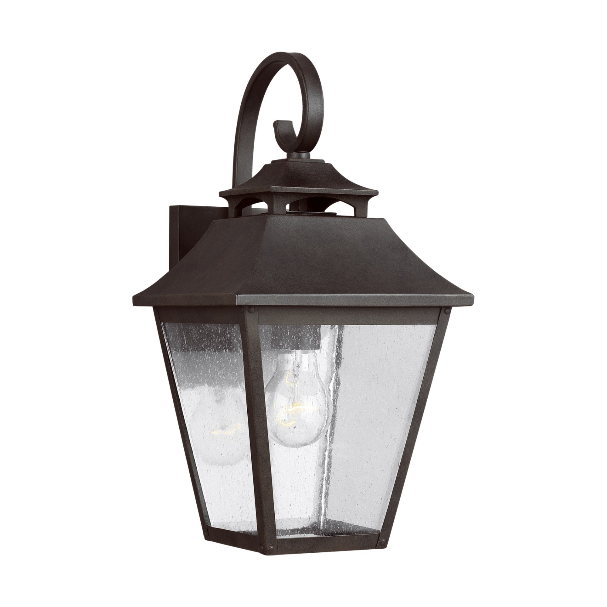 Galena 16" Small Wall Lantern, Sable Finish - Bees Lighting