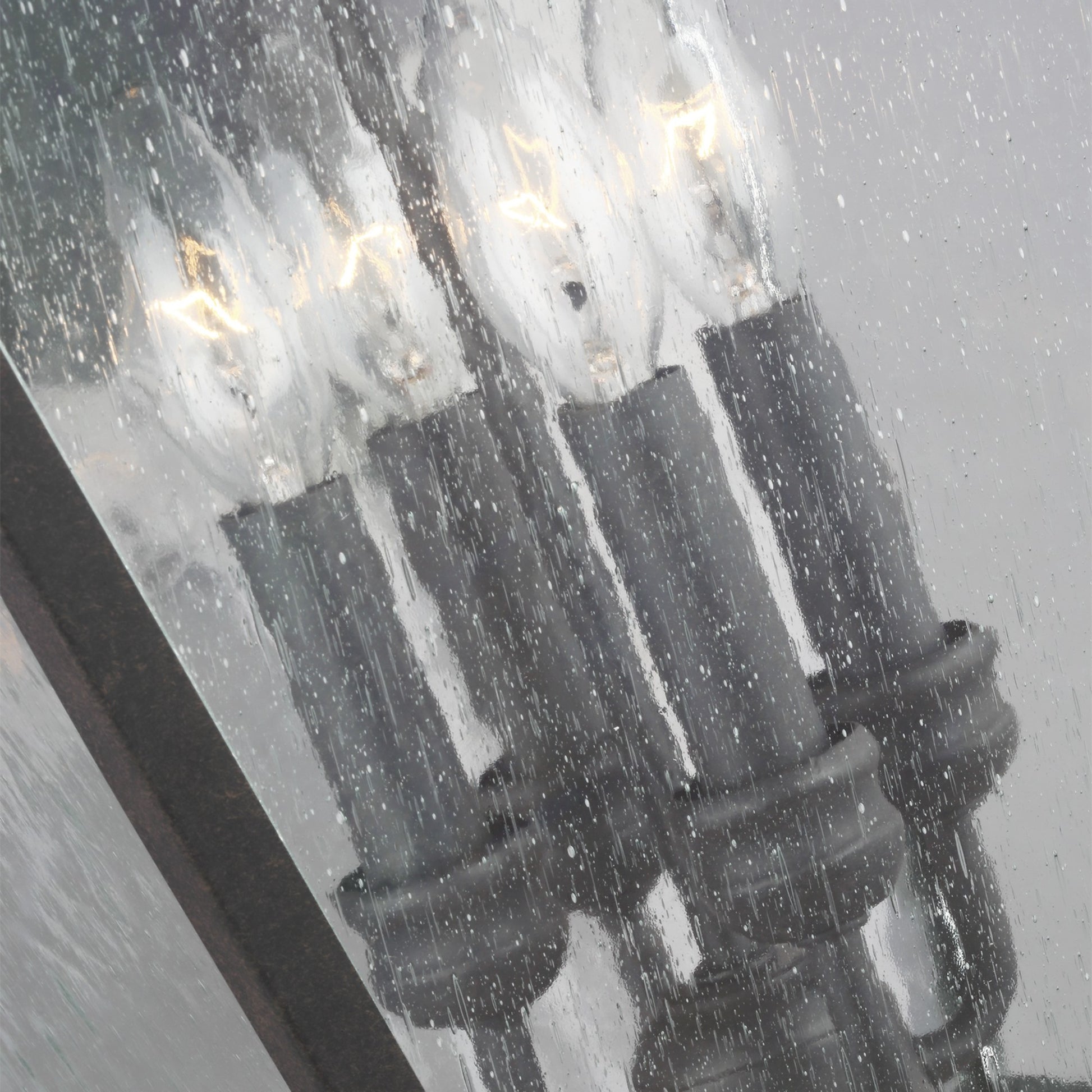 Galena 25" 4-Light Large Wall Lantern, Sable Finish - Bees Lighting
