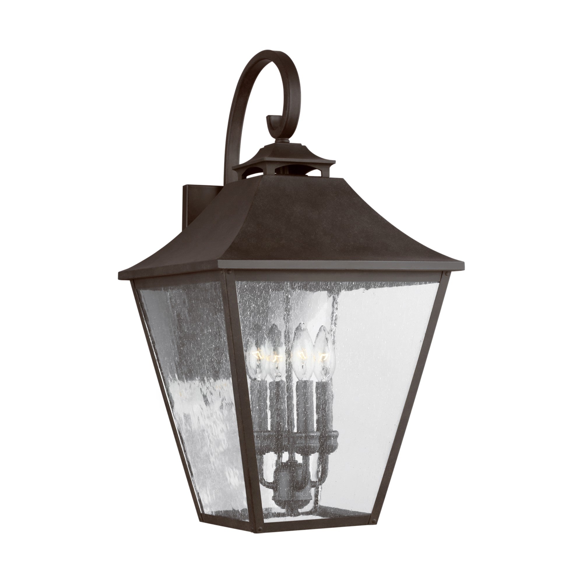 Galena 25" 4-Light Large Wall Lantern, Sable Finish - Bees Lighting