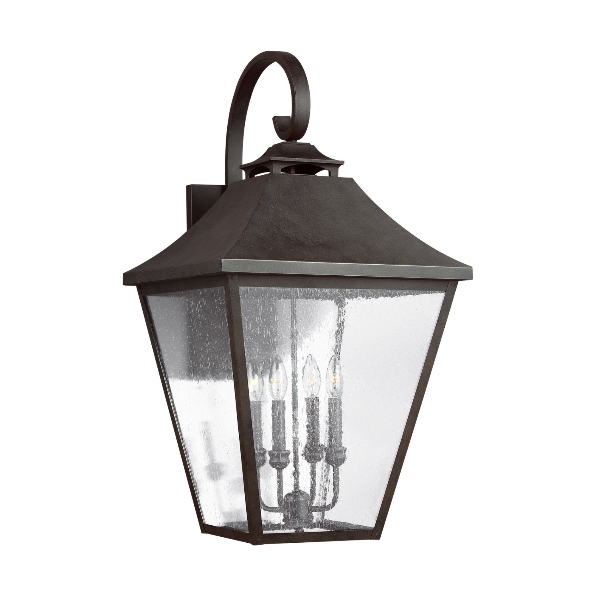 Galena 33" 4-Light X-Large Wall Lantern, Sable Finish - Bees Lighting