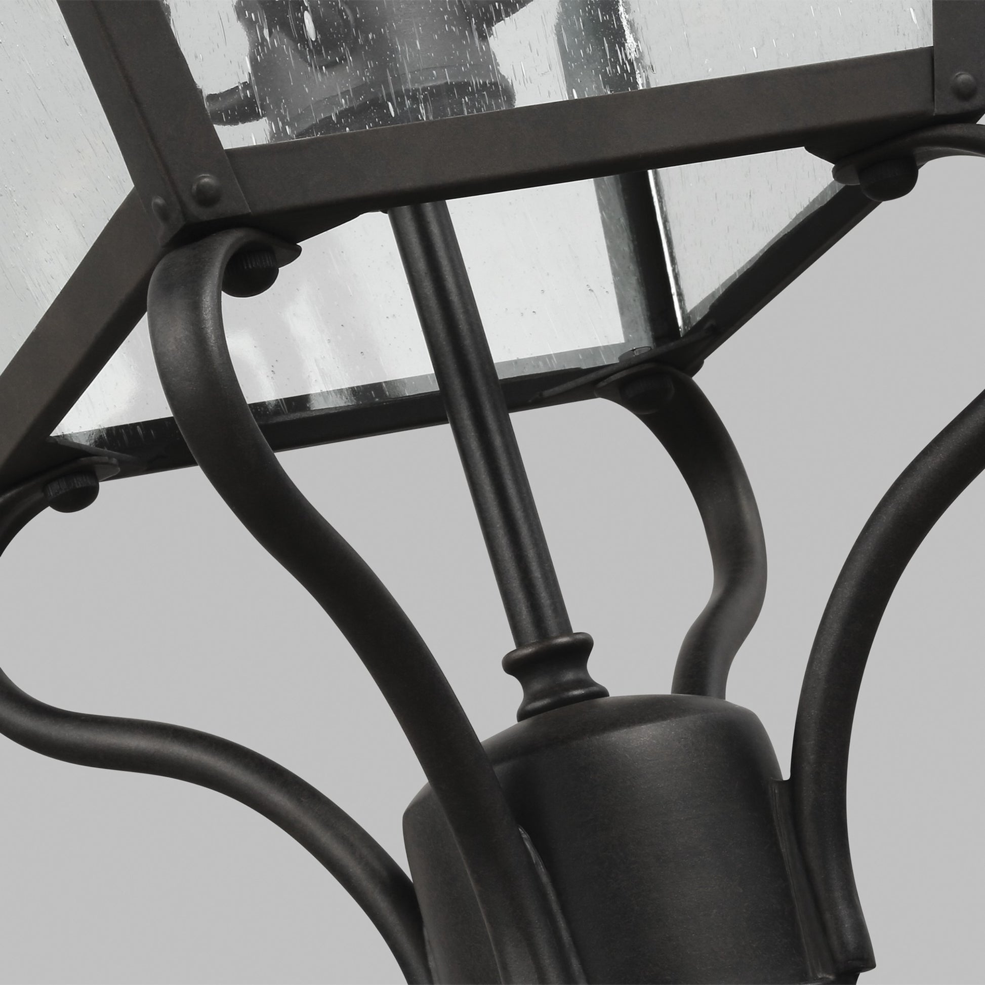 Galena 29" 4-Light Large Post Lantern, Sable Finish - Bees Lighting