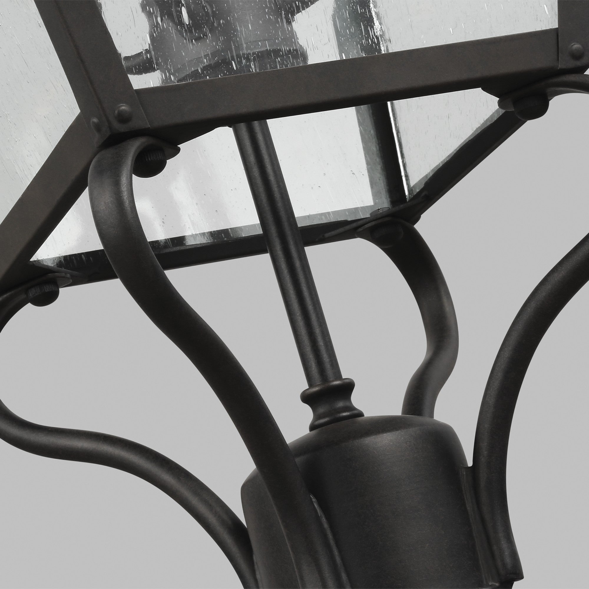 Galena 29" 4-Light Large Post Lantern, Sable Finish - Bees Lighting