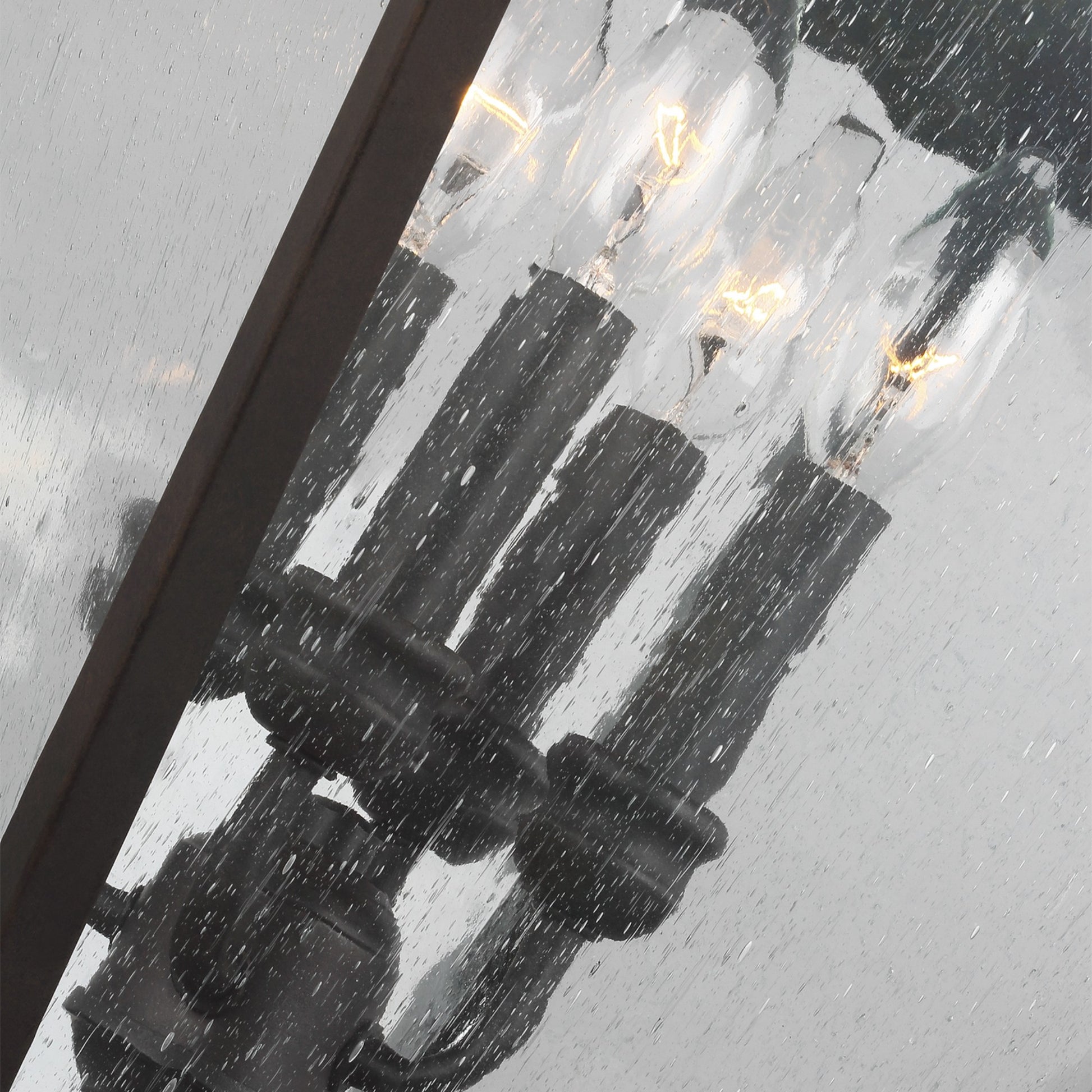 Galena 29" 4-Light Large Post Lantern, Sable Finish - Bees Lighting