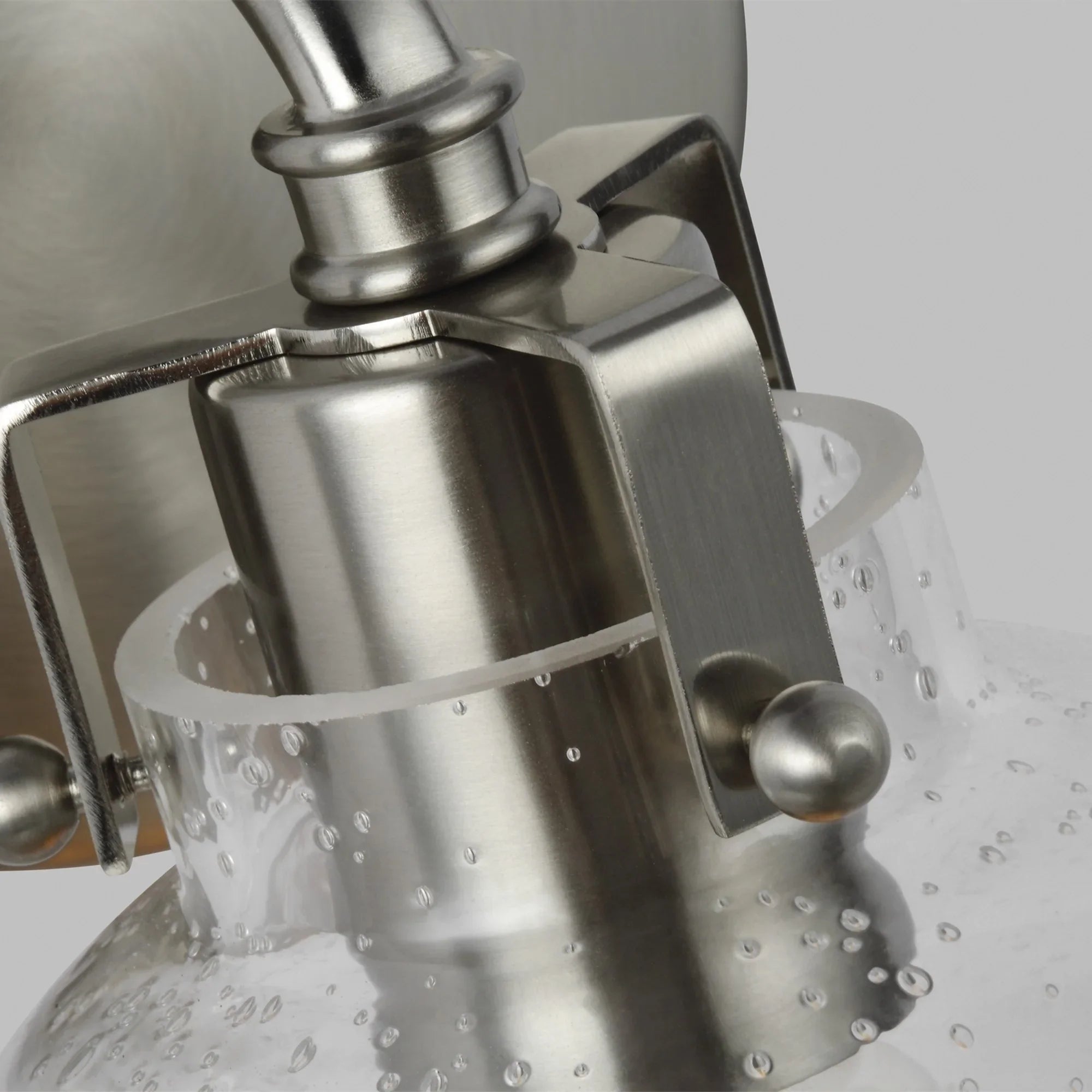 Clara 10" Bath Wall Sconce, Satin Nickel Finish - Bees Lighting