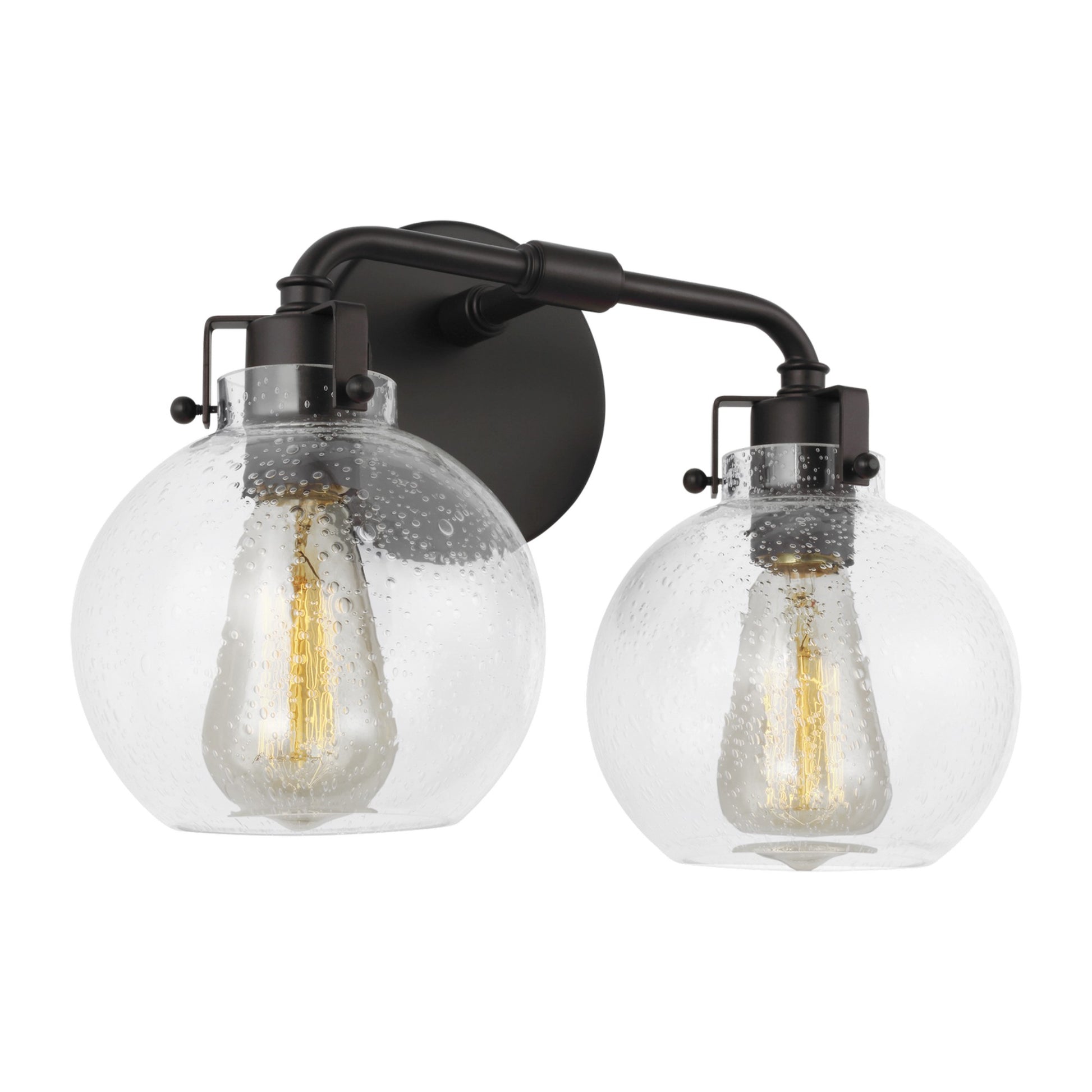 Clara 15" 2-Light Bathroom Vanity, Oil Rubbed Bronze Finish - Bees Lighting