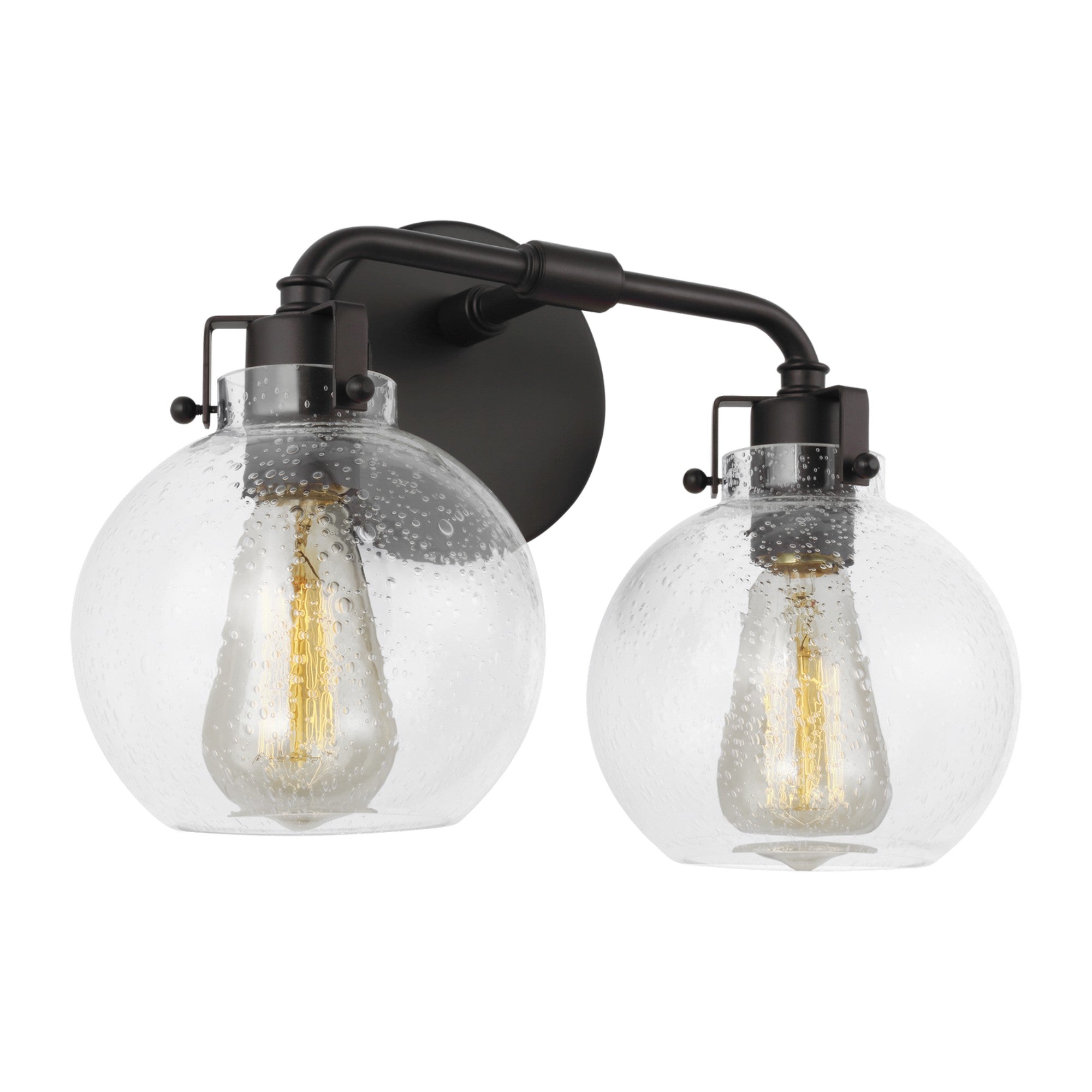 Clara 15" 2-Light Bathroom Vanity, Oil Rubbed Bronze Finish - Bees Lighting