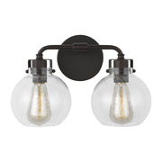 Clara 15" 2-Light Bathroom Vanity, Oil Rubbed Bronze Finish - Bees Lighting