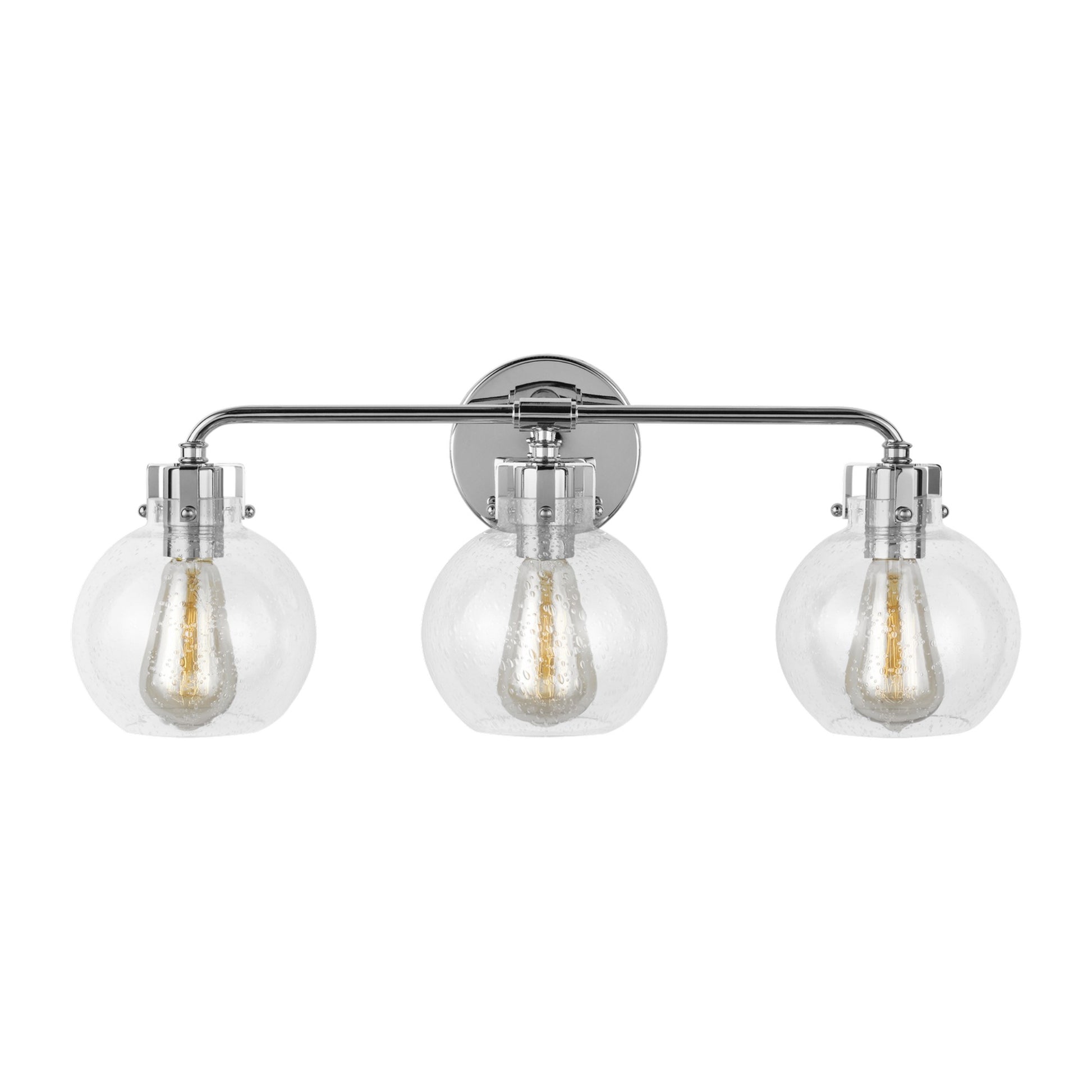 Clara 24" 3-Light Bathroom Vanity, Chrome Finish - Bees Lighting