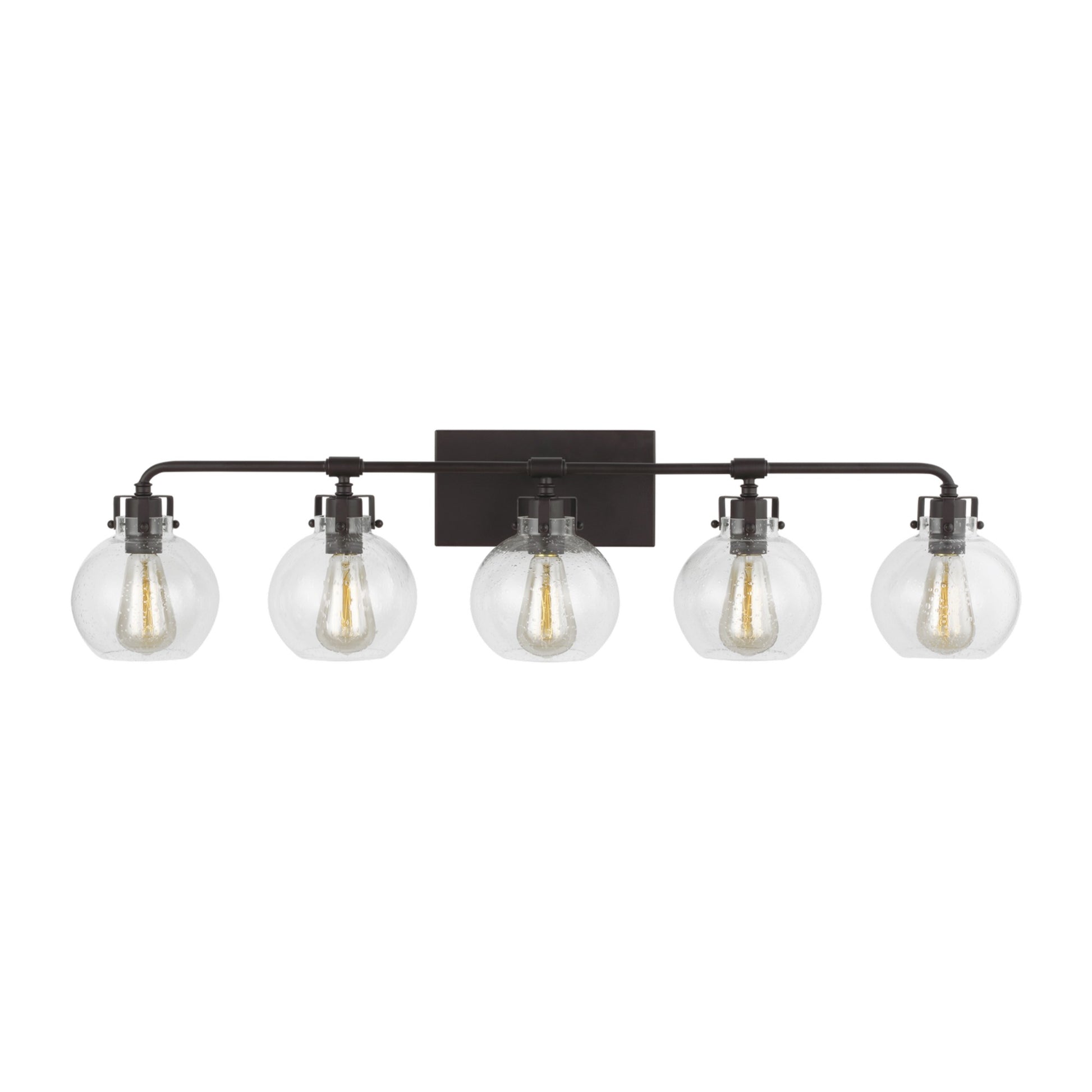 Clara 40" 5-Light Bathroom Vanity, Oil Rubbed Bronze Finish - Bees Lighting
