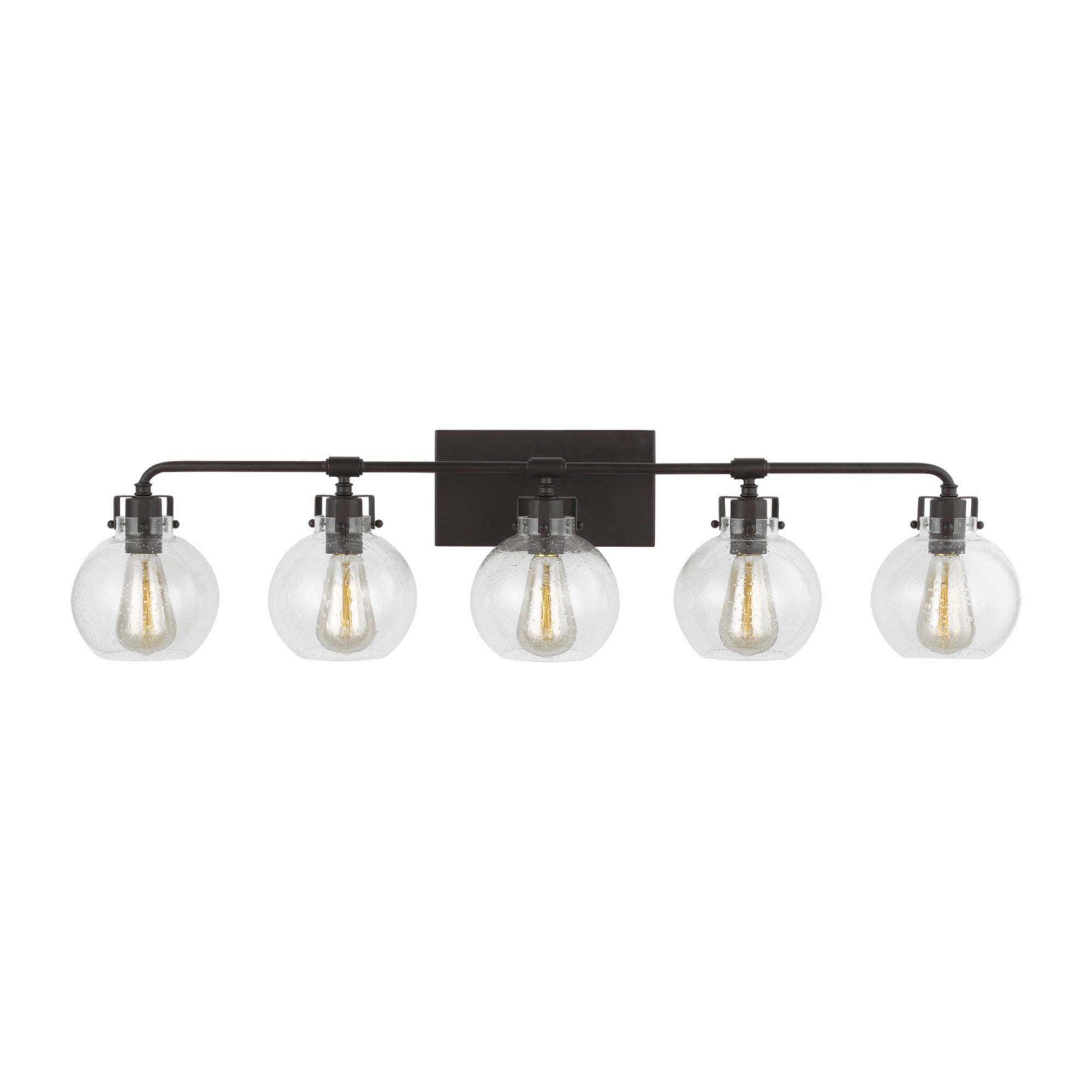 Clara 40" 5-Light Bathroom Vanity, Oil Rubbed Bronze Finish - Bees Lighting